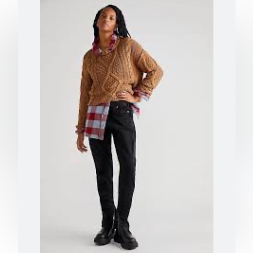 Free People Rule Breaker Slim Pants Black 2